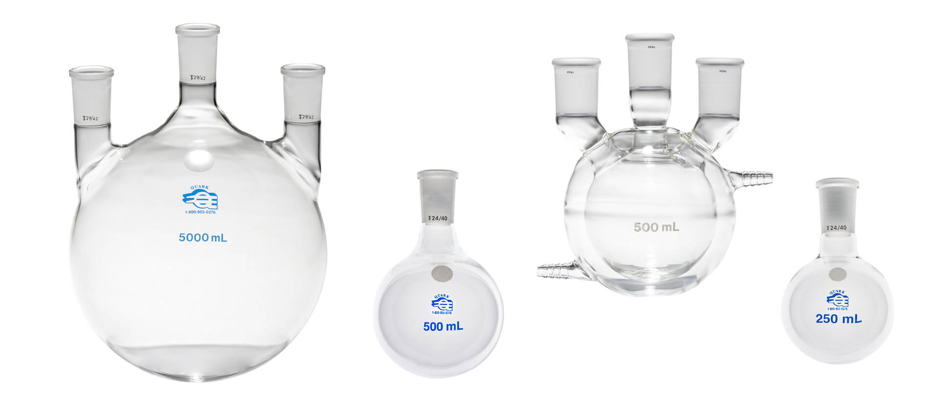 Quark Glass Scientific Flasks